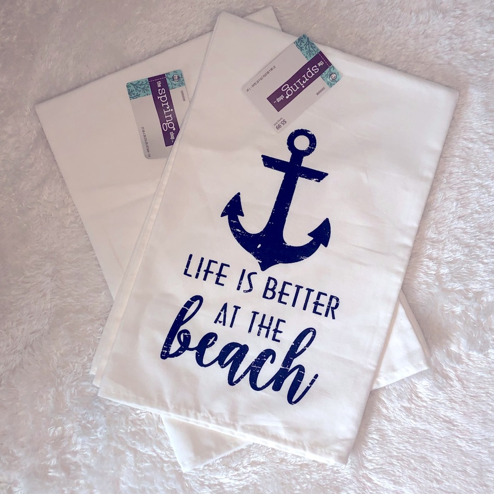 The Spring Shop "Beach" Kitchen Towels Set  *NEW*